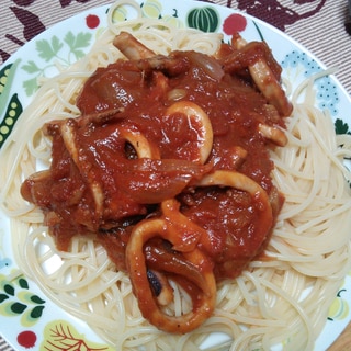 イカのトマトスパゲティー